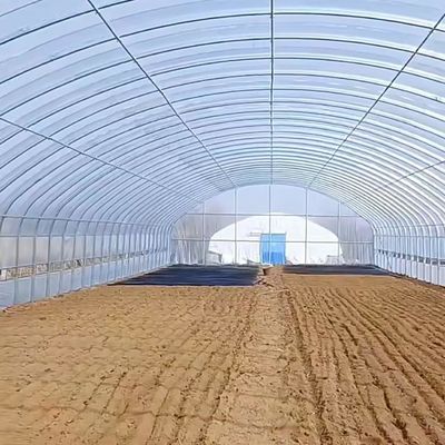 Polytunnel Tunnel en plastique Serre agricole à longue portée pour demande personnalisée