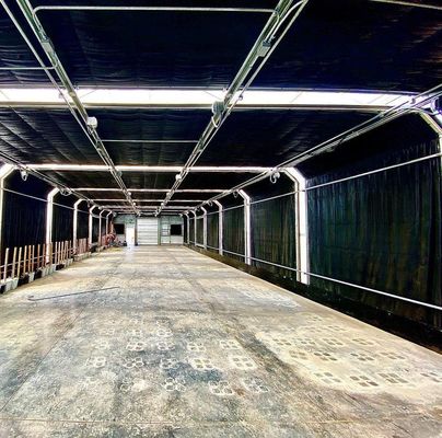 Serre commerciale Serres à double arche avec vibrateur de neige en monnaie américaine