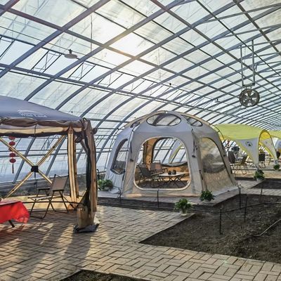 Plantation de fleurs Système d'irrigation goutte à goutte Serre solaire avec demande personnalisée