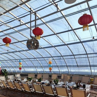 Serre à lumière solaire à plusieurs étendues Le choix ultime pour la production de légumes hydroponiques