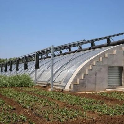 Aquaculture Serre solaire à double arc avec vibrateur de neige dans les zones de forte neige