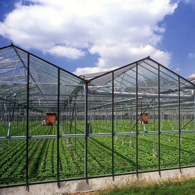 Méthode de culture hydroponique chauffage commercial Serre en verre pour jardin