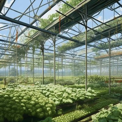 Serre en verre à fleurs personnalisée pour la culture de fleurs