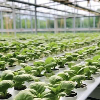 Serre en verre à longue portée pour la croissance des plantes