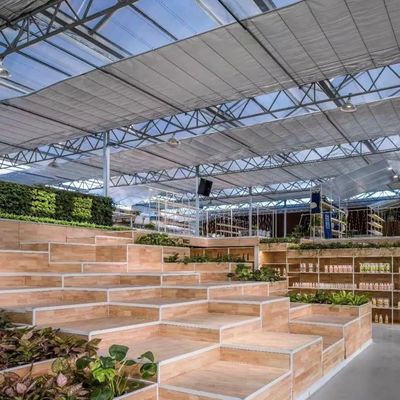 Le toit forme un type de toit Serre en verre hydroponique pour la culture de légumes de grande taille